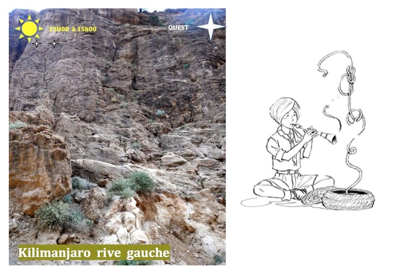 Climbing in Morocco Escalade au Maroc<br>
Guidebook climbing in the Todra gorges <br>
Kilimanjaro rive gauche