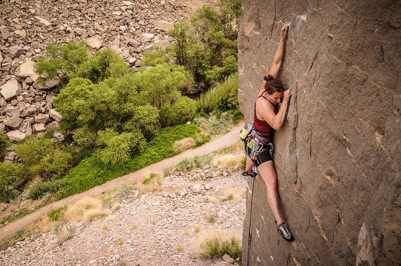 Lauran seems to be enjoying The Gorge.