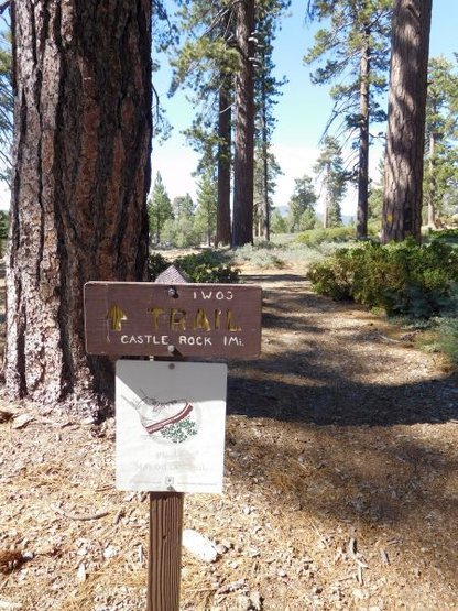 Upper Castle Rock trail, Big Bear South
