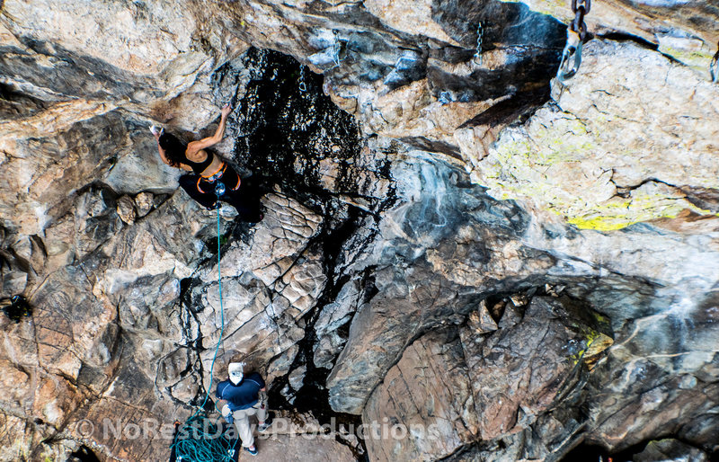 I love the colors of this crag