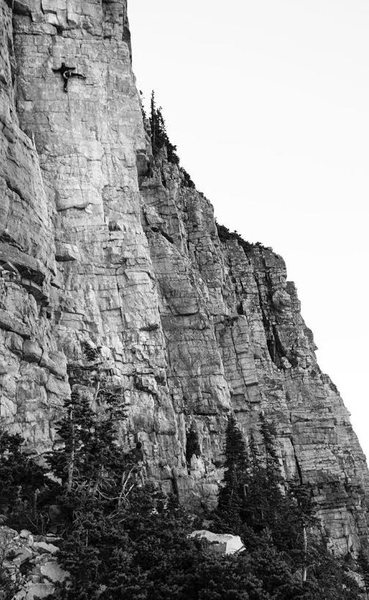 Lizard King climbing his Uncle Paul's Route. Such a legend