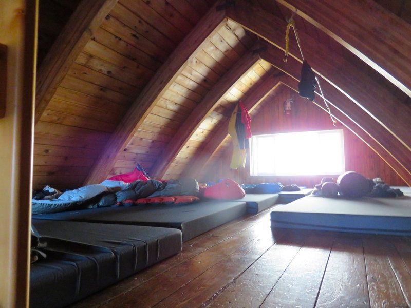 Inside Kain Hut.