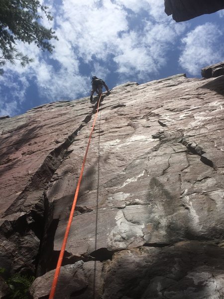 reaching the top