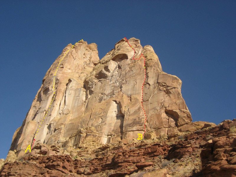 FA Ozymandias Tower .San Rafael Swell (North)with Andy Ross 2004 Letter A