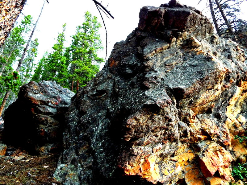 Two boulders...