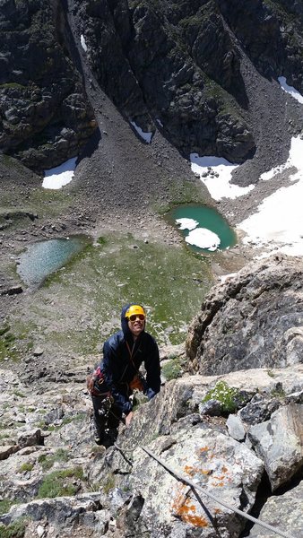 Direct South Ridge of Notchtop in RMNP with Jordon. July 7th. 2016.