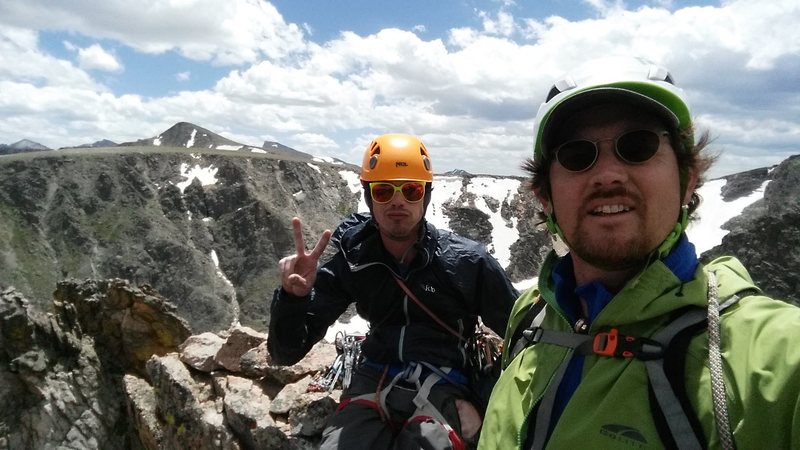 Direct South Ridge of Notchtop in RMNP with Jordon. July 7th. 2016.