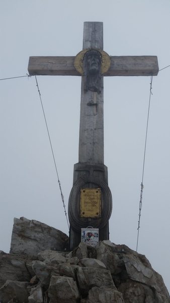Dolomites, Italy with Mike C, and Doug D. July 18th - August 4th, 2016. Tre Cime area. Spent a rainy day hiking this very interesting Via Ferrata that follows long, steep, dark, tunnels up through a complex mountain ridge system then on to a cool summit. WWI was a crazy time here. Monte Paterno Via Ferrata.