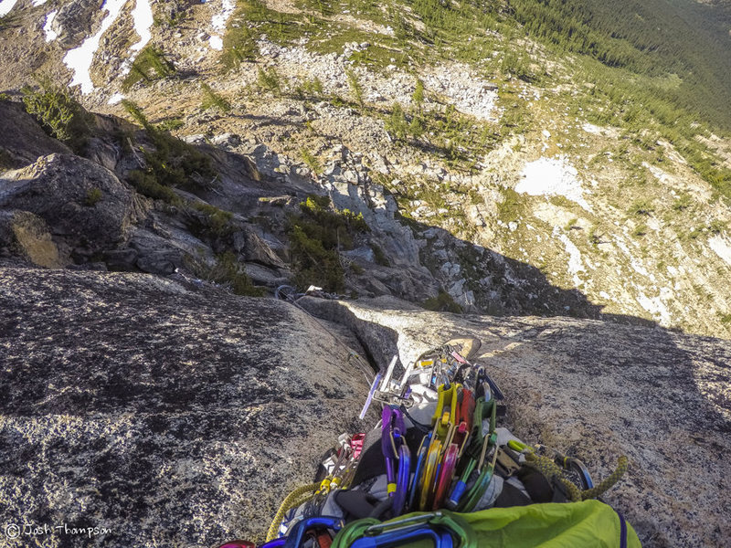 Looking down mid crack on the 2nd pitch. Very enjoyable