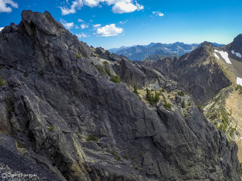 South Arete from SW Rib