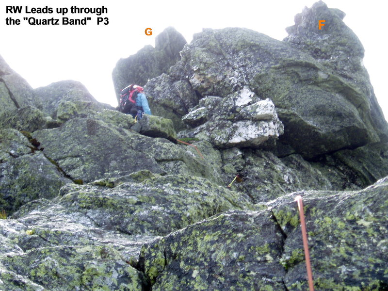 Route Photo #4: P3 and the "Quartz Vein"