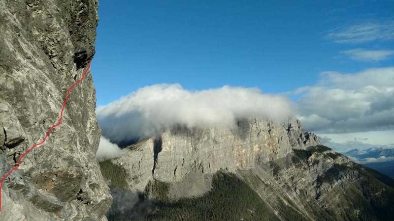 Start P1 with cloud shrouded EEOR in back ground