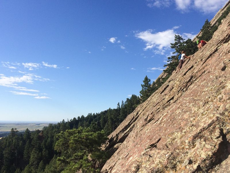 Slightly steep.