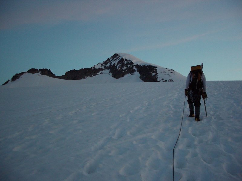 Approaching the summit ramp