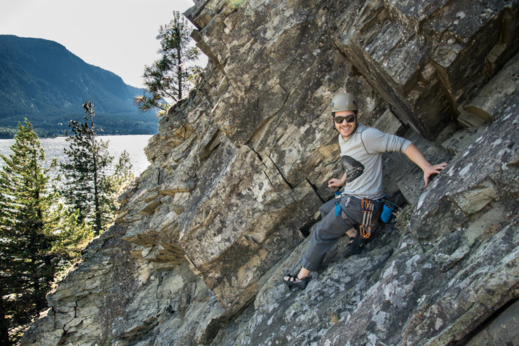 Harry at the anchor of 'Night Music' (5.6) and enjoying the view!!