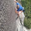Kevin Borchers free soloing Johnny Quest.