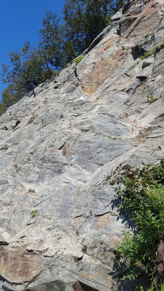 This view is from the base of the route on a gorgeous sunny day.