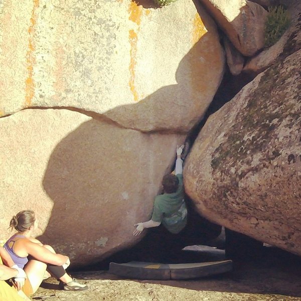 Palming down out of the invert on "Life Without Parole."