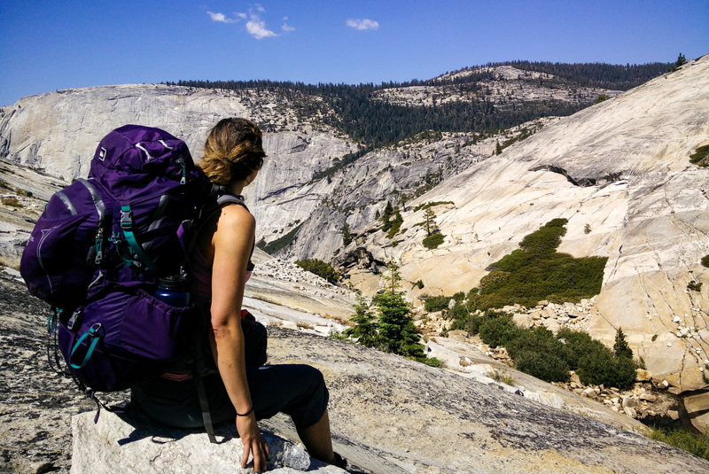 My pack right before heading into Tenaya Canyon this weekend