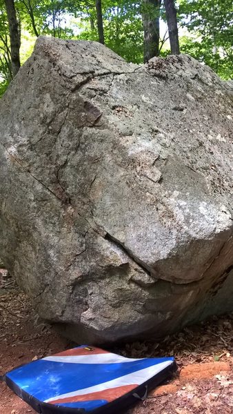 Balls to The Wall V2 boulder. Start hold is obvious slot.