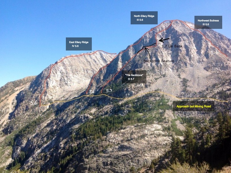 Ellery Ridges from the Green Bridge on the Tioga Road (US 120). Photo: Eric Gabel
