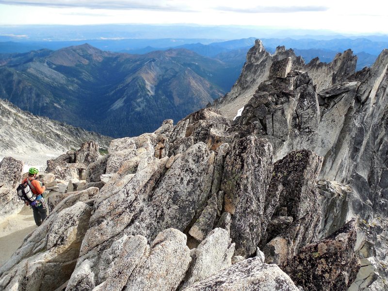 summit bivy/break spot and the dragon's tail