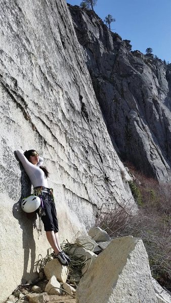 Start of east crack.
