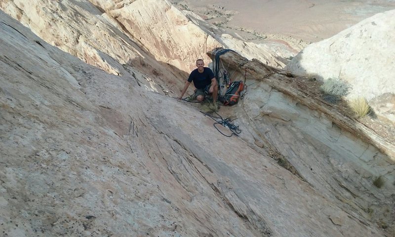 Nice ledge on top of pitch 5.