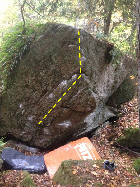 Awkward start leads to thin climbing on razor sharp crimps, definitely worth doing if it's dry enough back there!
