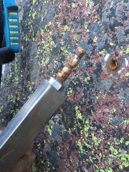 Updating fixed hardware in Eldo...this 30 year-old bolt was ready!