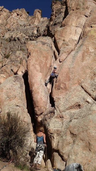 Scanning the route.