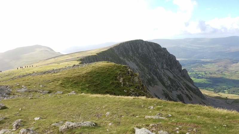 Cyfrwy Arete from near the summit of Cadair Idris