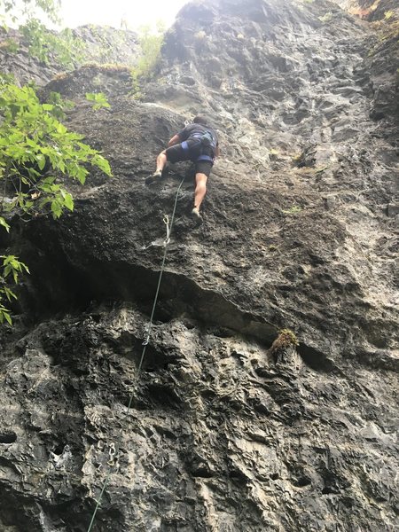 Brandon after the crux
