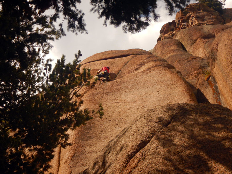 Starting the crux.