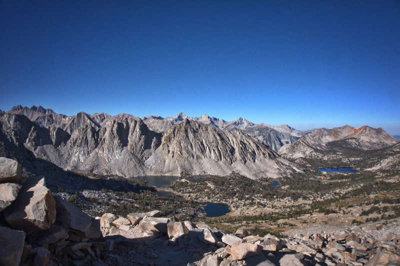 Looking west from Kearsarge Pass.