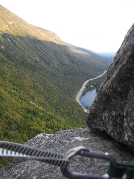 5 Feet to the Summit ! with older than God Piton's below you !