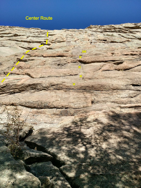 Unknown 5.7 Sport route is ONLY 1 PITCH!!! DO NOT CLIMB ABOVE ANCHORS.