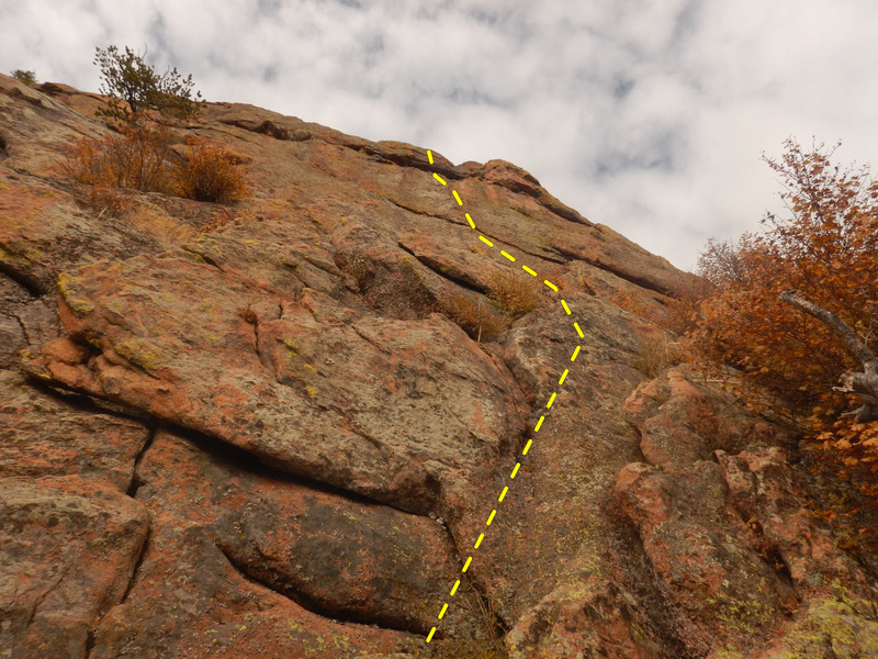 The start of the climb.