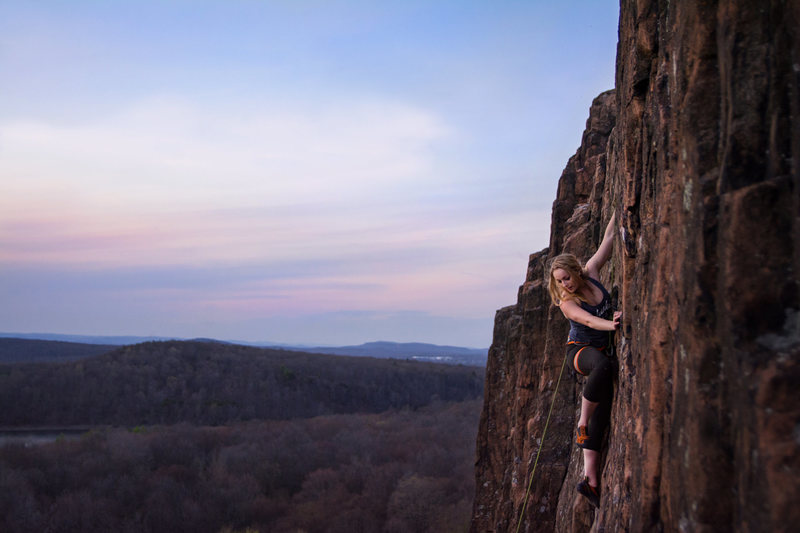 Annie looking for a final foot to top out on Broadway