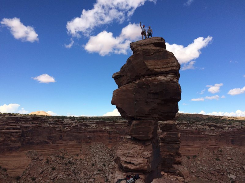 #12 South Kachina Tower - Mostly just a long hike, a short OW, and a bolt ladder.. I'll be back for the north tower! (which seems quite a bit trickier)<br>