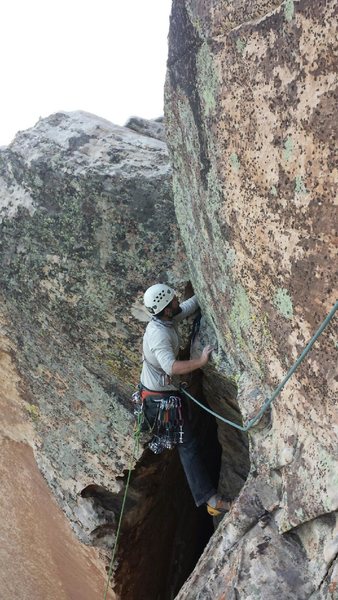 P13 Very short traverse pitch. Super awesome!!!!!
