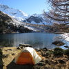 Another favorite "tent shot", this time on the southern border of Switzerland.