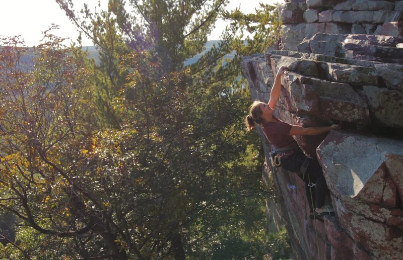 Jenna Korte topping out