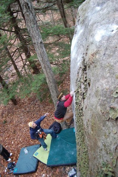 Kyle climbing. Don't ask about the goat....<br>