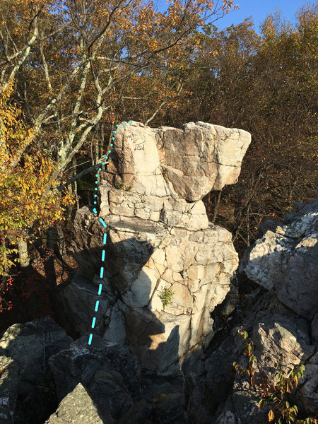 Wolf's Head Pillar Access Scramble