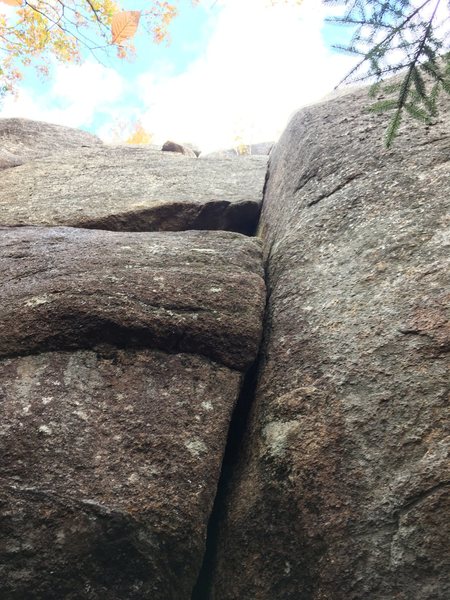 Start of the crack