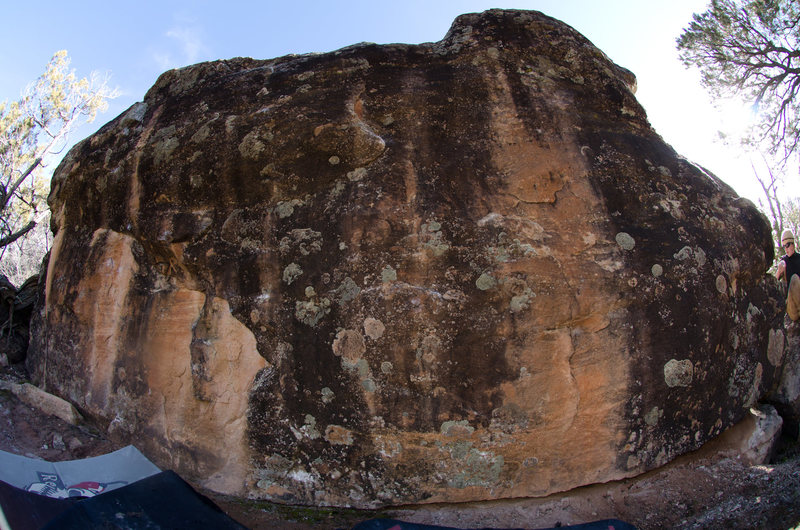 I forget which boulder this is, but it is located uphill from the Czech Block.