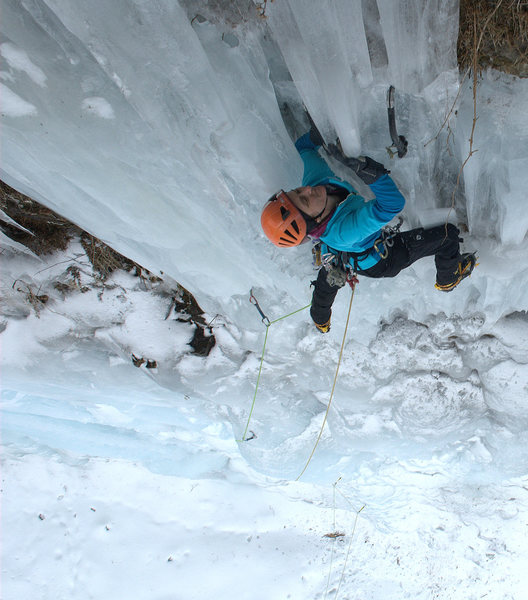 The top columns are often the crux of the route. Mate, Spawn, and Die.
