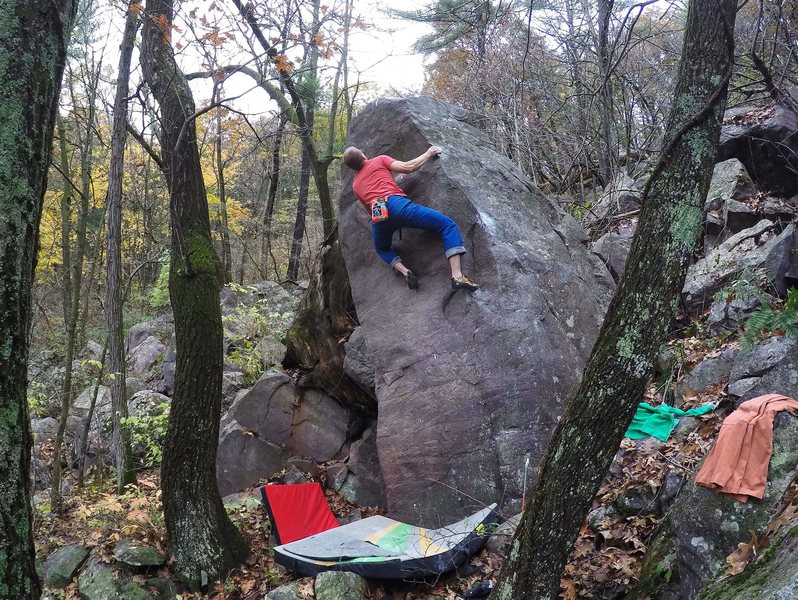 Committing last move on the possible FA, if anyone's climbed this let me know