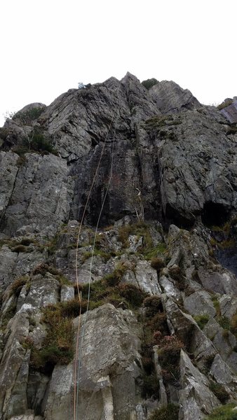 rapping the route with two 60 m ropes